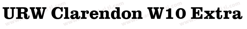 URW Clarendon W10 Extra Bold字体转换